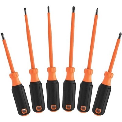 Klein Tools 85076INS Insulated Screwdriver Set, Made in USA, features 1000V 
