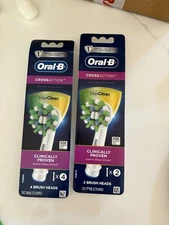 Oral-B Refill Toothbrush Replacement Heads Max Clean Cross Action (6) BRAND NEW