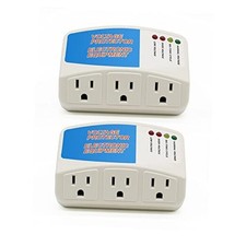 Surge Protector Power Strip Home Appliance, 3 Outlet Power Surge 008120V2PACK