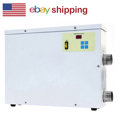 #ad 220V Split Phase Electric Swimming Pool Water Heater Thermostat Hot Tub Spa 11KW $238.99