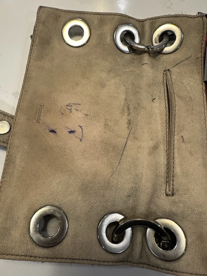 Hammitt Montana Reversible Black & Pewter Leather Messenger  - Image 4 of 4