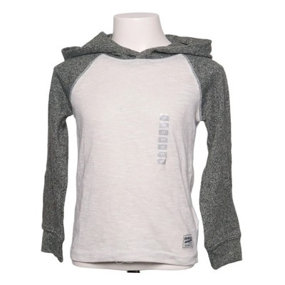 OshKosh B'gosh, Kapuzenpullover, Größe: 110, Grau/Weiß, Baumwolle/Polyester #kFj