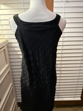 Urban Outfitters Dress Womens High Neck Black Checkered Slit Size Small Medium