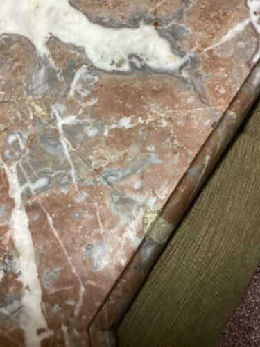 VICTORIAN BEDSIDE CABINET MARBLE ON TOP. RESTORED. 4 DRAWERS. HEIGHT 35 INCHES - Picture 16 of 17