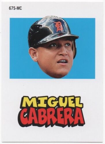 Miguel Cabrera 2012 TOPPS ARCHIVES 1967 Topps Stickers #67S-MC Tigers