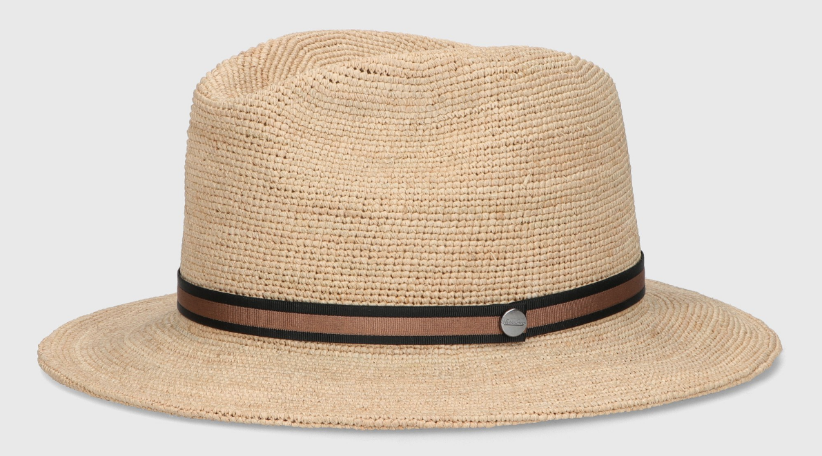 Borsalino Crochet Raffia Traveler Hat - Roll Up - Made in Italy | eBay