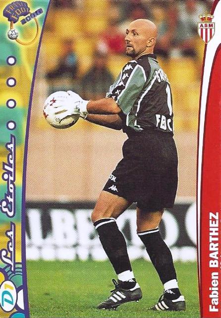1999-2000 DS France Foot 2000 Base Card AS Monaco FC (114-129) - Variations