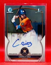 CAMILO DIAZ - RC 1st Chrome Auto - 23 Bowman #CPA-CO - Houston Astros