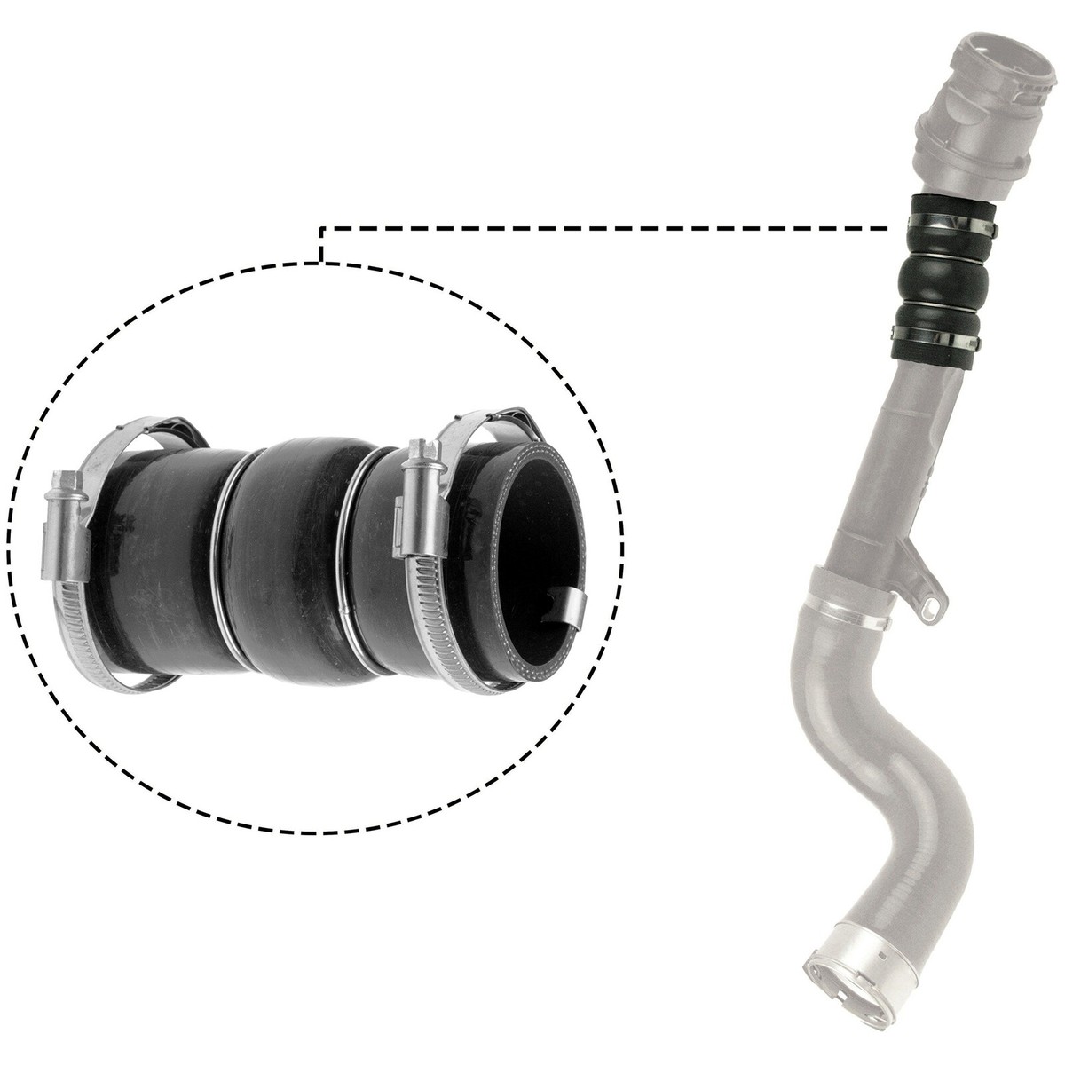 Tuyau Turbo Original Pour Renault Clio IV 1.2 TCe - Neuf Avec Colliers
