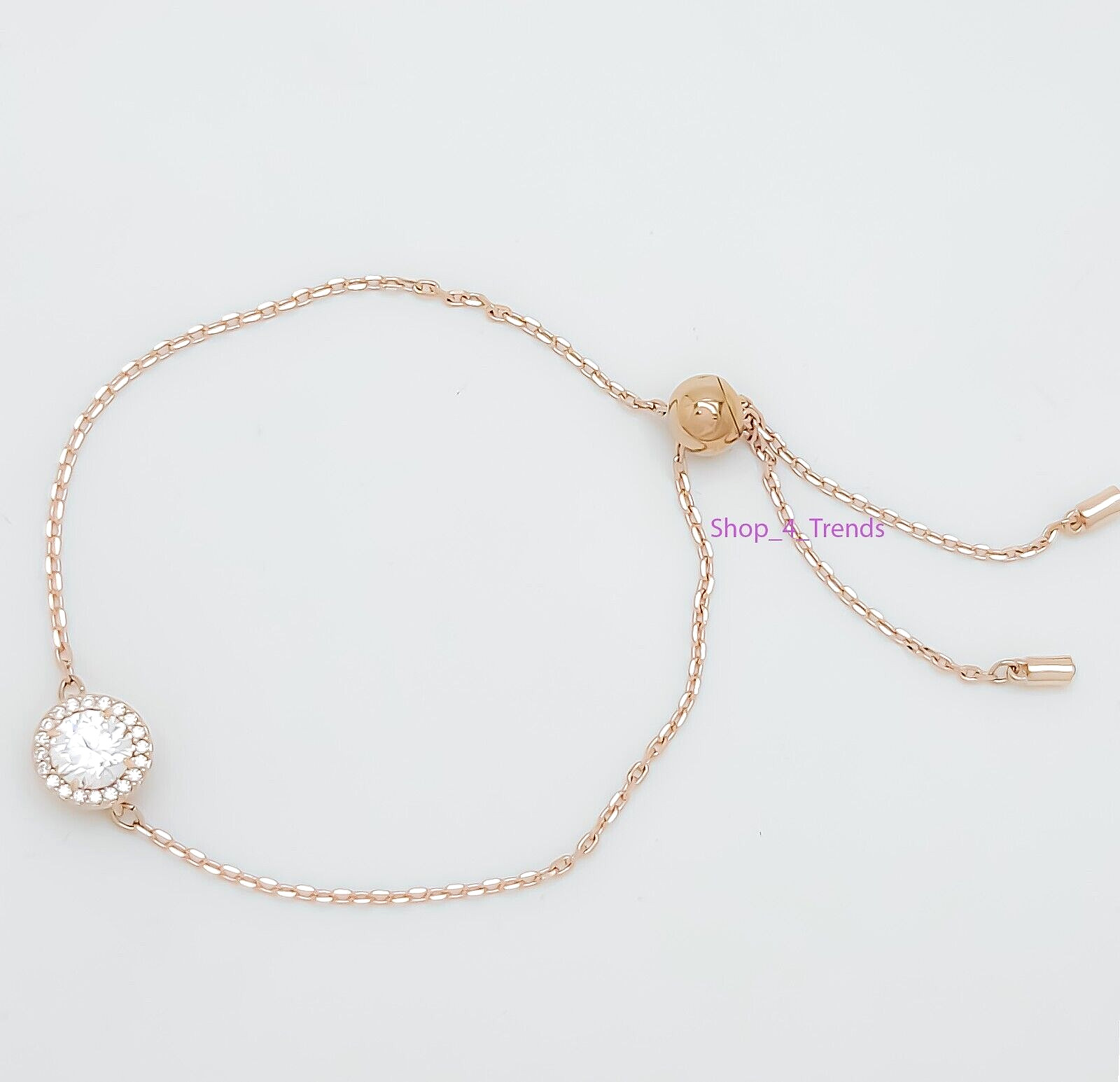 New w/ Box Authentic SWAROVSKI 5636273 Rose Gold Crystal Pave Constella Bracelet
