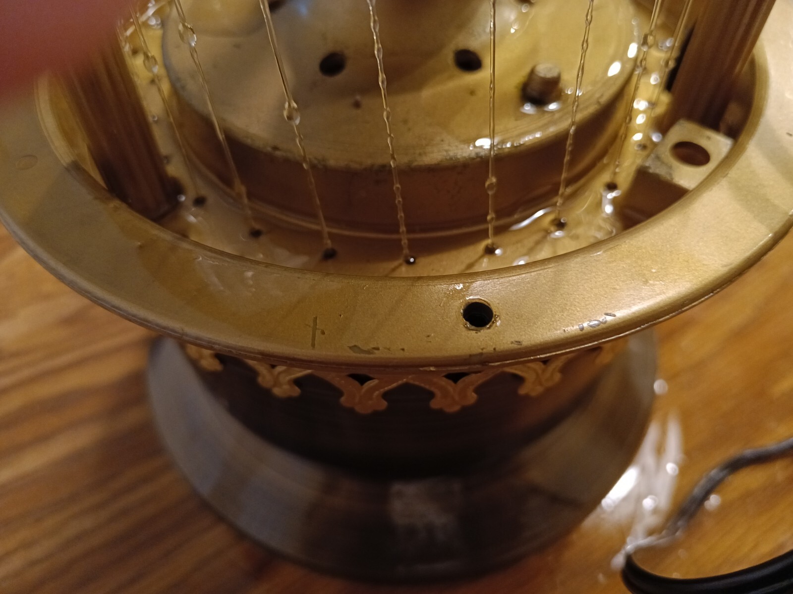 Oil Rain Lamp, Tabletop, Greek Goddess, Grecian, working. eBay