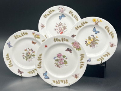 4er Set James Dean Keramik Roggen Bone China Botanische Beilagen/Teeteller 4er Set