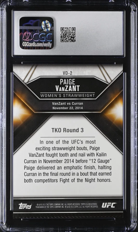 PAIGE VANZANT ROOKIE 2015 Topps Chronicles #VD2 VICTORIOUS DEBUT + COUPONS - Image 2 of 2