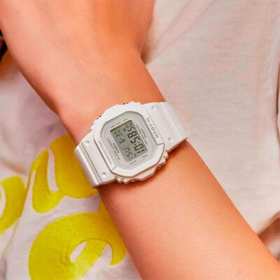 Casio Baby-G BGD-565U-7D Digital White Resin Square Quartz Ladies