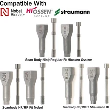Dental CAD/CAM Implant Scan Body Fits Hiossen Osstem Nobel Active Straumann ITI