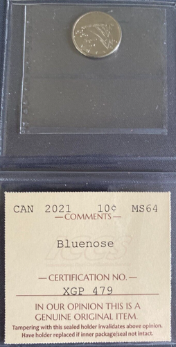 Canada - 10 Cents - 2021 - Bluenose - ICCS Certified - MS-64 - Picture 3 of 3