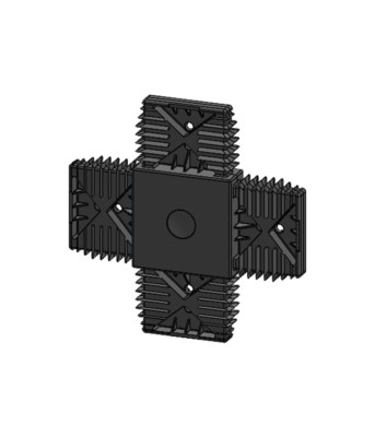 beko Zubehör für System 20/60 TERRASYS X-Verbinder Kunststoff schwarz 505 26 904