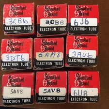 Vintage Electron Vacuum Tubes Lot of 9 Assorted
