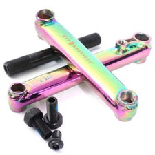 BMX Kurbel 48 Zähne19mm Achse 175mm KHEbikes MVP V2 Set CrMo OIL SLICK 812g