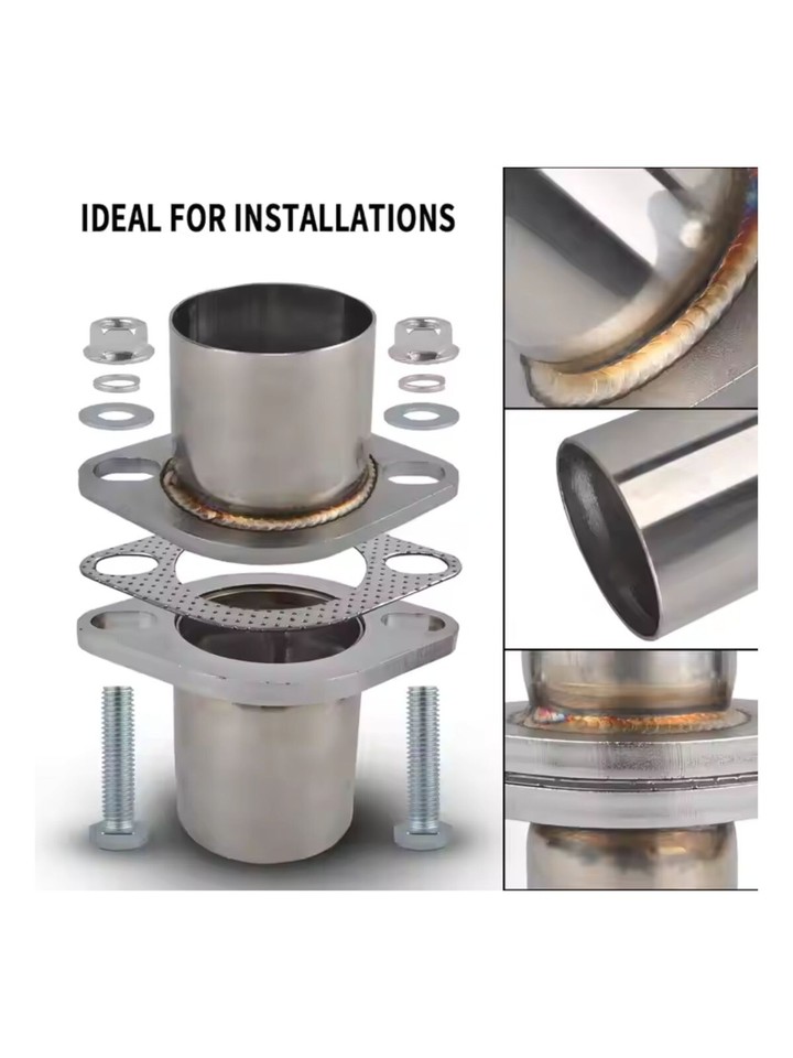 2 25 Inch Exhaust Flange Repair Pipe Kit 2 Bolts Gasket Hardware With 2-25-inch-exhaust-flange-repair-pipe-kit-2-bolts-gasket-hardware-with