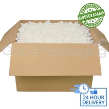 6 Cubic Foot Ft of ECOFLO Biodegradable Loose Void Fill Packing Peanuts *24HRS*