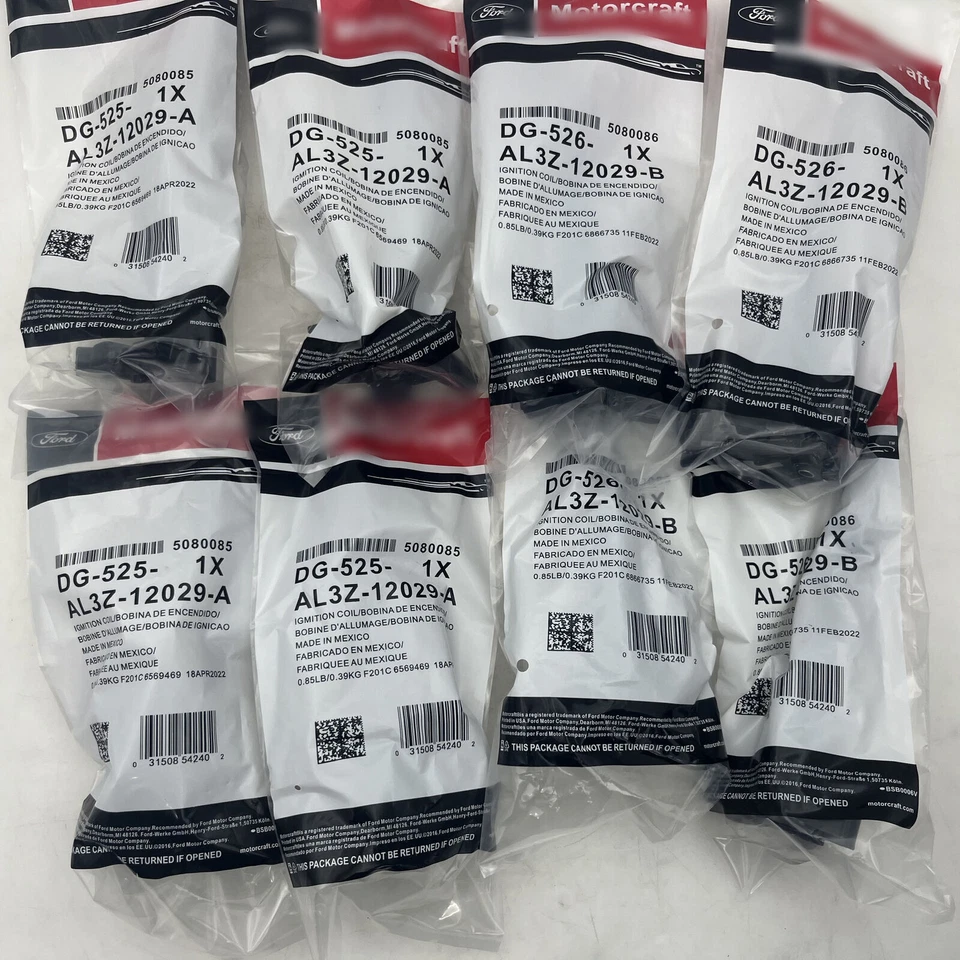 8X Ignition Coils DG525 DG526 For 10-17 Motorcraft Ford F250 F350 AL3Z-12029-A Foto 3 de 4