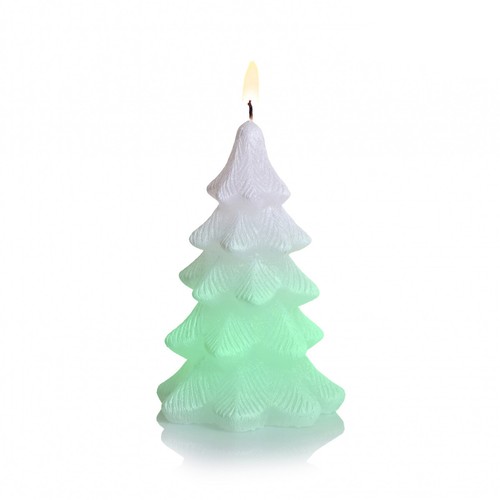 Weihnachtsbaum Duftkerze mit Diode groß 330g farbwechselnd LED - Bild 4 von 5