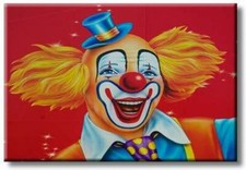 Children's Favorite Clown Lovely Picture on Stretched Canvas, Wall Art D cor, Re