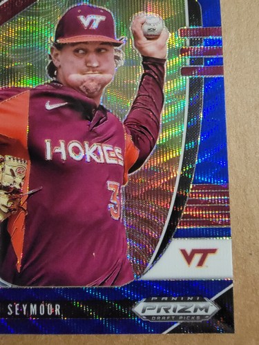 Ian Seymour 2020 Panini Prizm Draft Picks Blue Wave Baseball Card PDP57 - Picture 5 of 10
