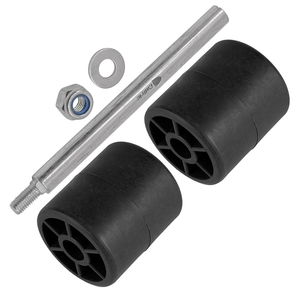 Caltric Deck Roller With Rod For John Deere Z425 Z435 Z445 Z465 Zero Turn Mower - 3-Pack Replacement Wheels