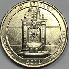2010 P&D - Hot Springs National Park ATB Quarter Dollar Set