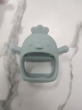 Chicken-Shaped Silicone Teething Toys for Infants 0-6 Months -Light Blue