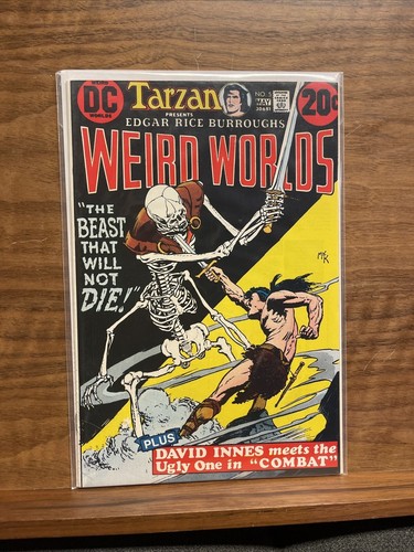 WEIRD WORLDS NO 5 Tarzan Battles Skeleton COVER DC COMICS 1973 - Picture 8 of 9