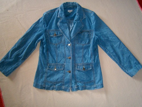 Damen Jeans Jacke Gr. 40, hellblau