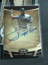  2019 Topps Tier One Talent Autographs #TTAFBA Franklin Barreto/299 A'S