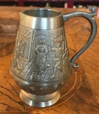 Milchk&auml;nnchen in antiker Form und Wirtshausmotiv, ca. Ende 1970/ Anfang 1980