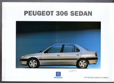 Peugeot 306 Sedan 1995 UK Market Portfolio Sales Brochure SN SL SR ST