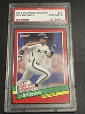 1991 Donruss Baseball JEFF BAGWELL The Rookies Insert GEM MINT PSA 10 Astros HOF