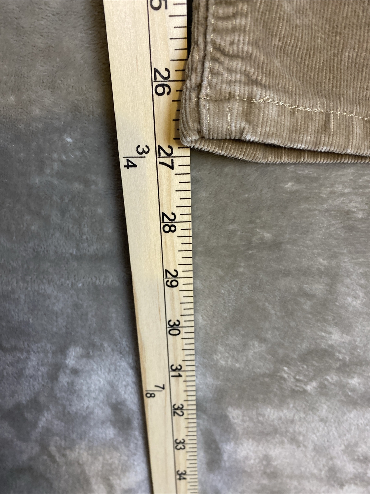 Women’s VTG 70’s White Tab Levi’s Camp Pants Tan Corduroy Size 30 image 4