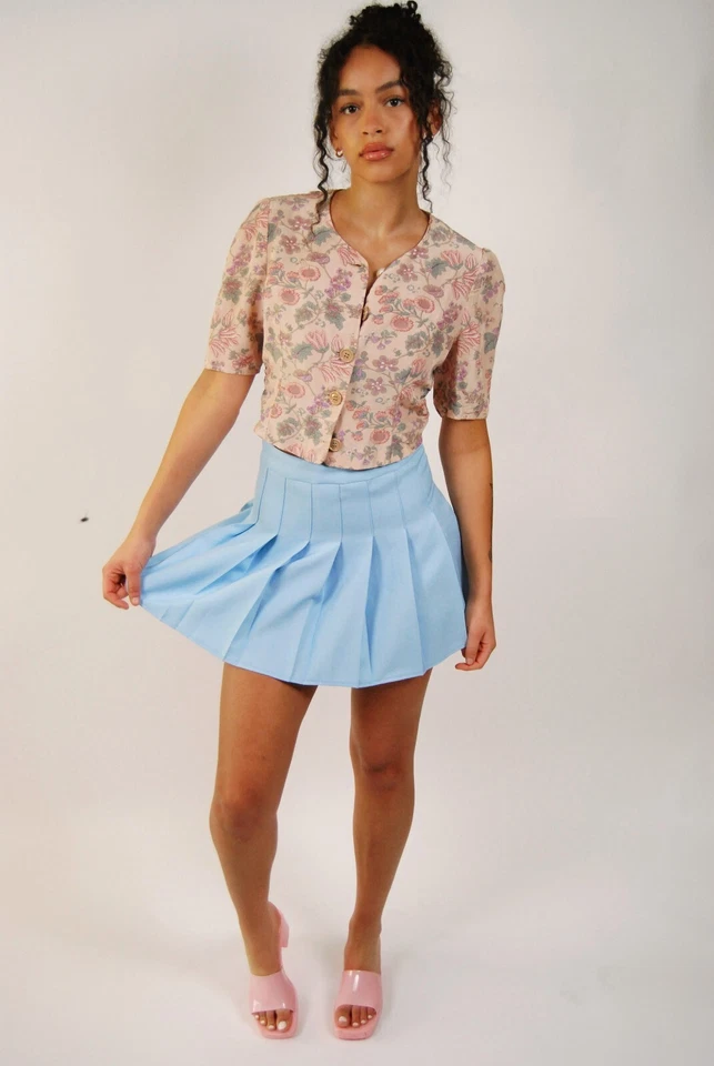 Giorgio Armani Blazer (M) vintage 80s beige linen top women medium floral flax - Image 4 of 4