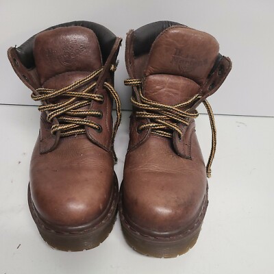 Vintage Dr. Martens Leather Boots Sz 9 8284 Made England Brown 90s Chunky AW004 Doc Martens Aw004 - Etsy main image 3