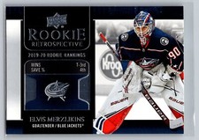 2020-21 Upper Deck #RR-9 Elvis Merzlikins Rookie Retrospective
