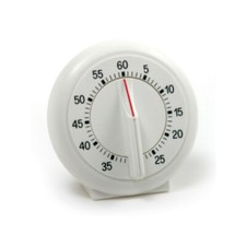 60 Minute White Ringing Dial Timer