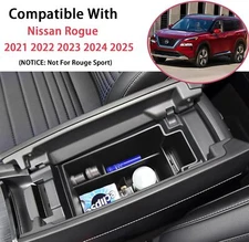 For 2021-2026 Nissan Rogue Center Console Armrest Storage Box Tray Accessories