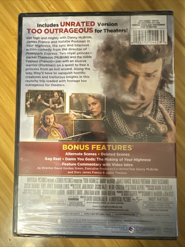 Your Highness (DVD, 2011) Brand New - Picture 2 of 2