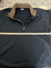 Columbia Men  s 1/4 Zip Navy Blue Long Sleeved Sweater Size XL