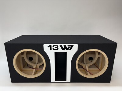 JL Audio 13W7 AE dual ported sub box SPECIAL EDITION with white plexi port trim