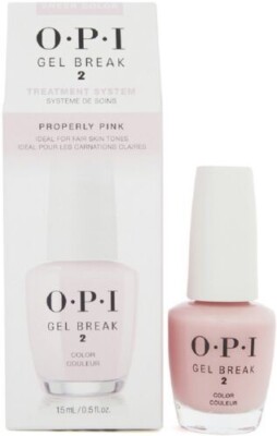 O.P.I Gel Break 2 Sheer Color Nagellack Behandlungssystem - richtig rosa. 15ml