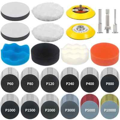 #ad #ad 133PCS Sanding amp; Polishing Kit – Discs Pads amp; Drill Attachments $35.97