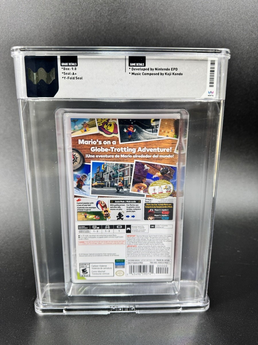 WATA 9.8 A+ 1st Print Super Mario Odyssey Nintendo Switch